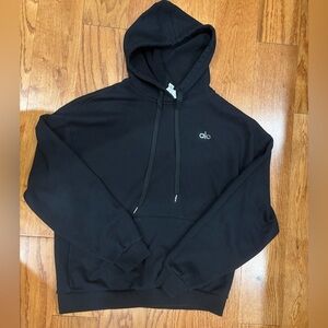 All black hoodie